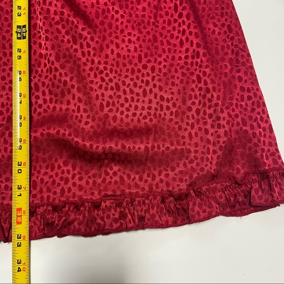 NWT Dot Pattern Midi Red Dress - Picture 4 of 7